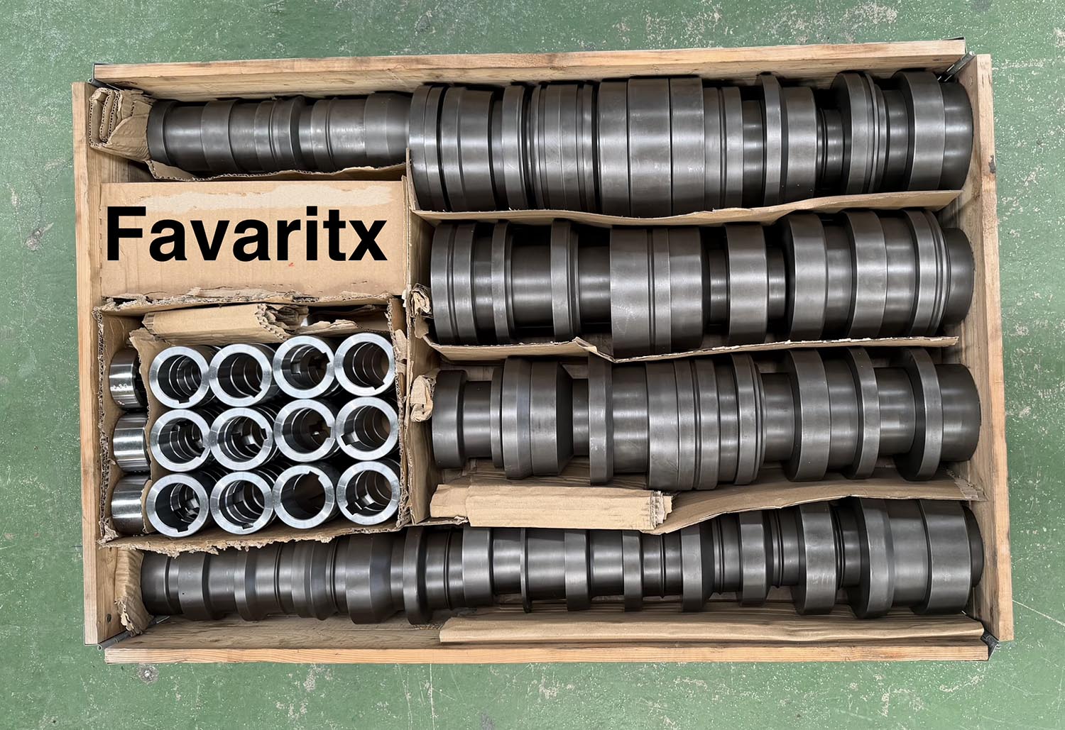 FAVARITX roll forming tooling packed in a wooden crate